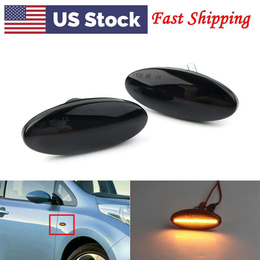 LED Side Marker Turn Signal Light Lamp for Nissan qashqai juke x-trail Amber US