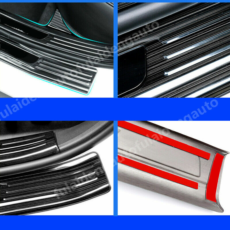 8P for Nissan Teana Altima 2019-2022 Black Side Door Sill Scuff Plate Cover trim