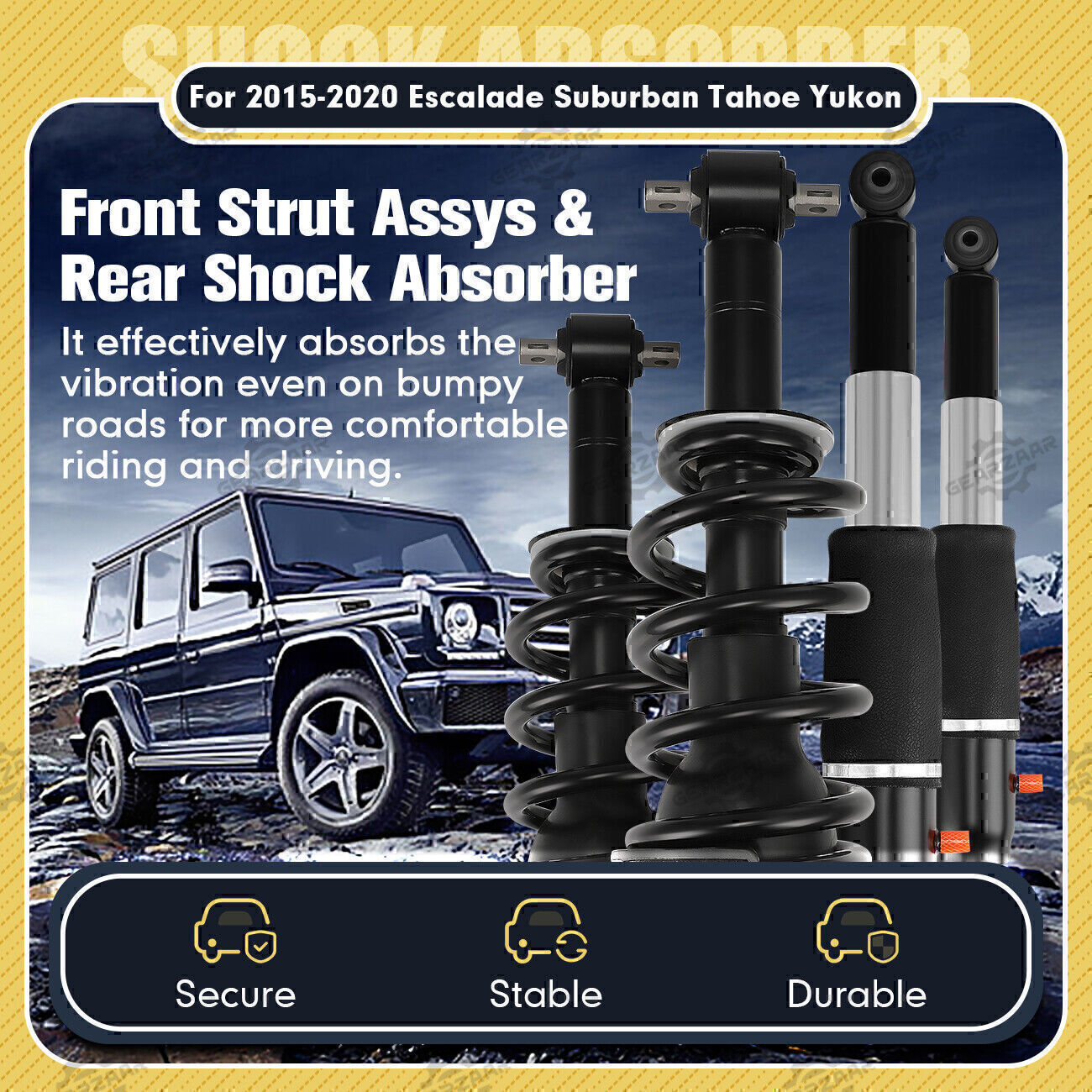 4X Front Rear Shock Struts MagneRide Fit for Cadillac for Escalade for Chevy Tahoe for GMC for Yukon