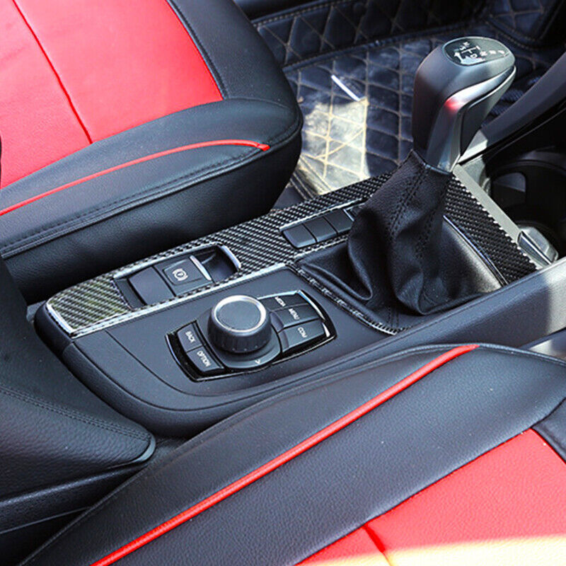 carbon fiber car gear shift cover decoration suitable for BMW X1, X2, F48 (2016-2021)