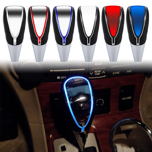 Universal Car Touch Activated Sensor Gear Shift Knob Blue LED Light USB Charge Q