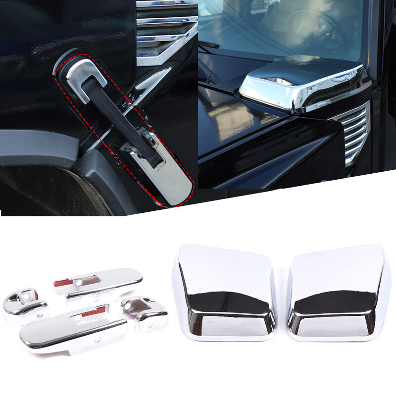 Suitable for HUMMER H2 CHROME FRONT HOOD SIDE HINGE COVER AIR INTAKE VENT COVER 2003 - 2009