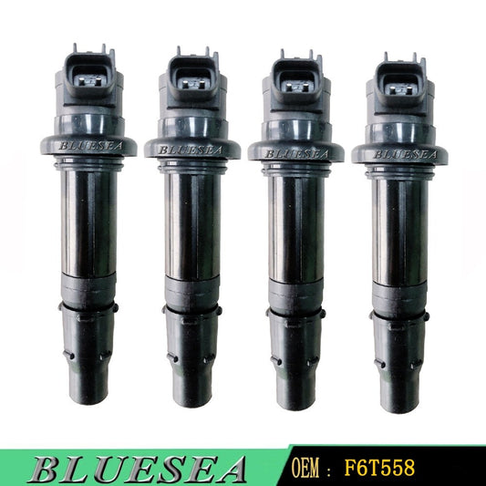 4 PCS OE F6T558 New Ignition Coils Fits for Yamaha MT-07 R6 RJ15 Bj YZF R1FZ8 Q