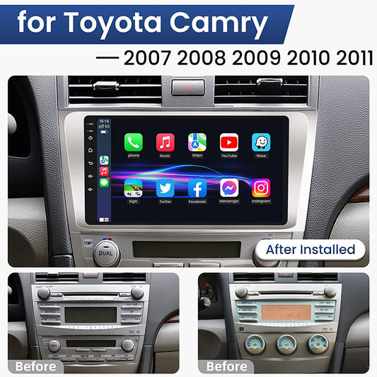 9Car Stereo Radio Assembly For 2007-2011 for Camry 2G 32G Carplay Camera n