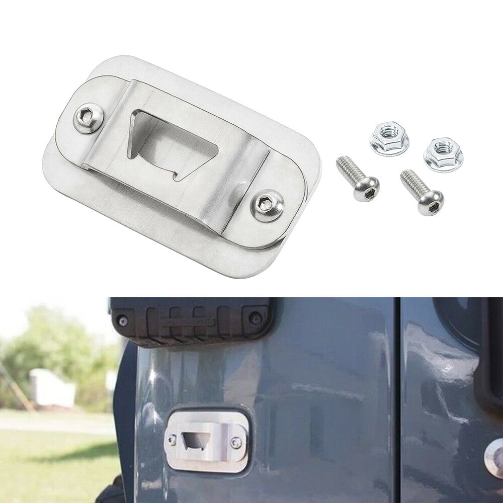 New Bottle Beer Opener License Plate Delete Trim for Jeep for Wrangler 2007-2018 JK Q