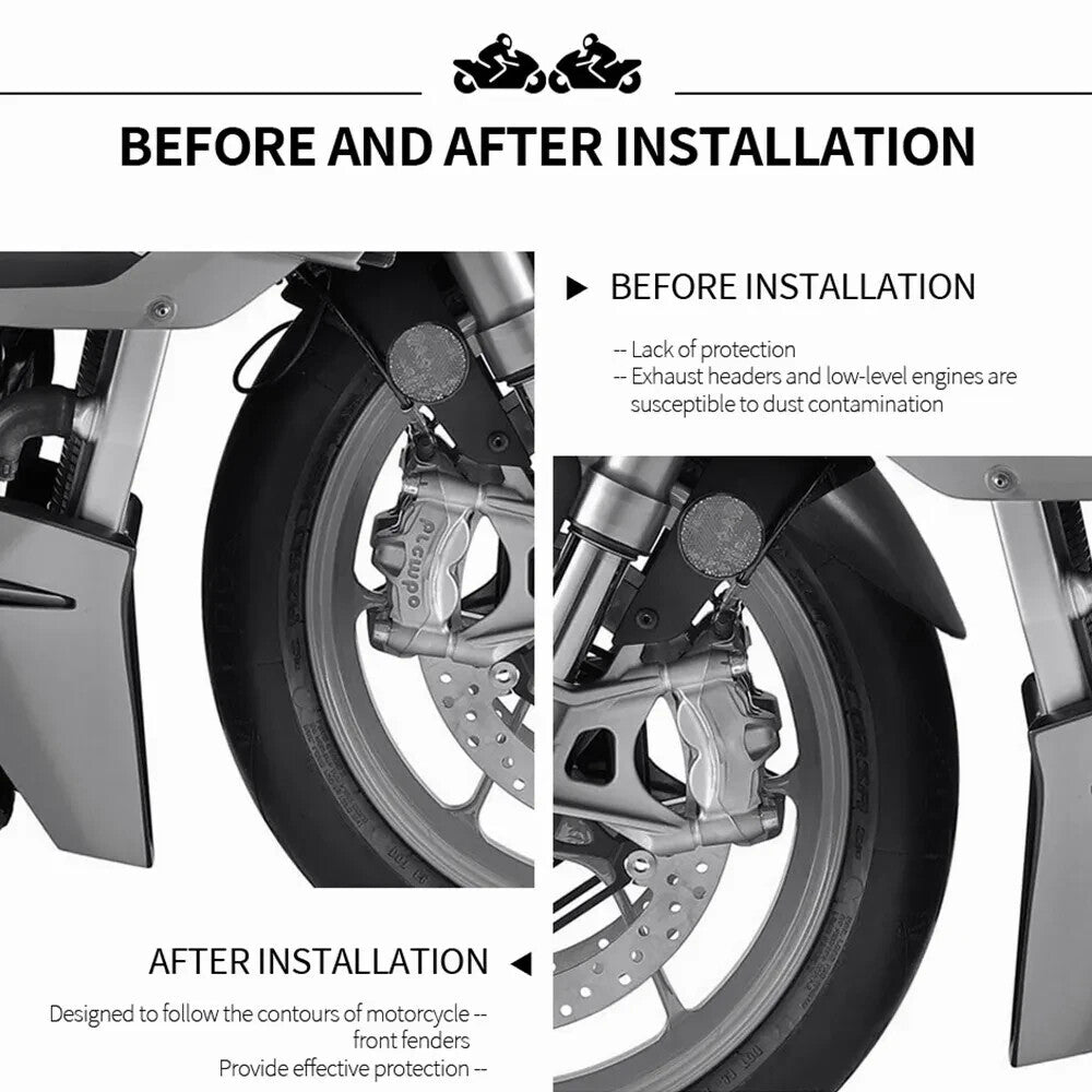 Motorcycle Front Fender Extension Hugger Mudguard For RS 660 RS660 RSV4