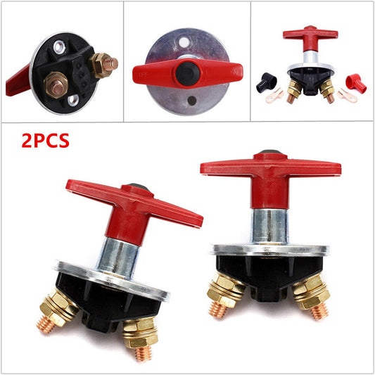 Battery isolator disconnection power switch for marine vehicles, boats, and motorhomes - n