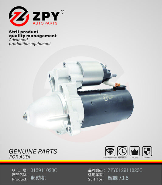 ZPY for VW Phaeton 02-16 AYT BKL BRK CHNA CMVA CPFA Starter Motor 012911023C