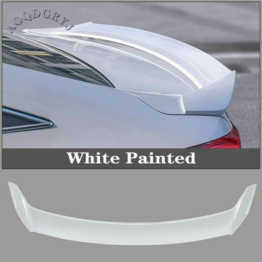 1P White Rear Door Trunk Spoiler Wing Cover Trim for HONDA 10th ACCORD 2018-2021