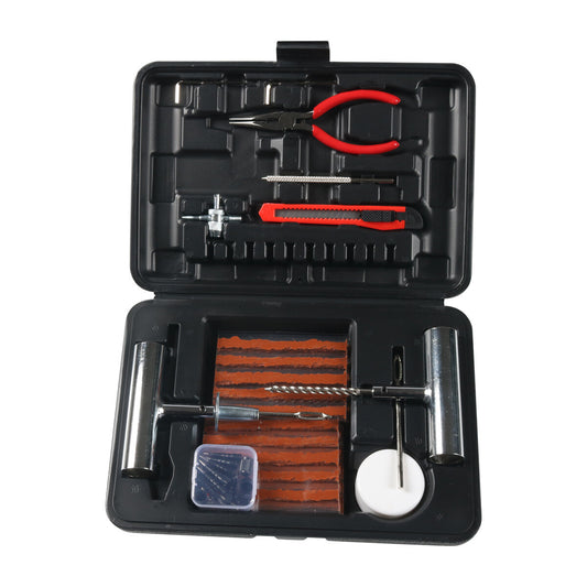 70-piece tire repair kit patch tool set for RVs, cars, and motorcycles - n