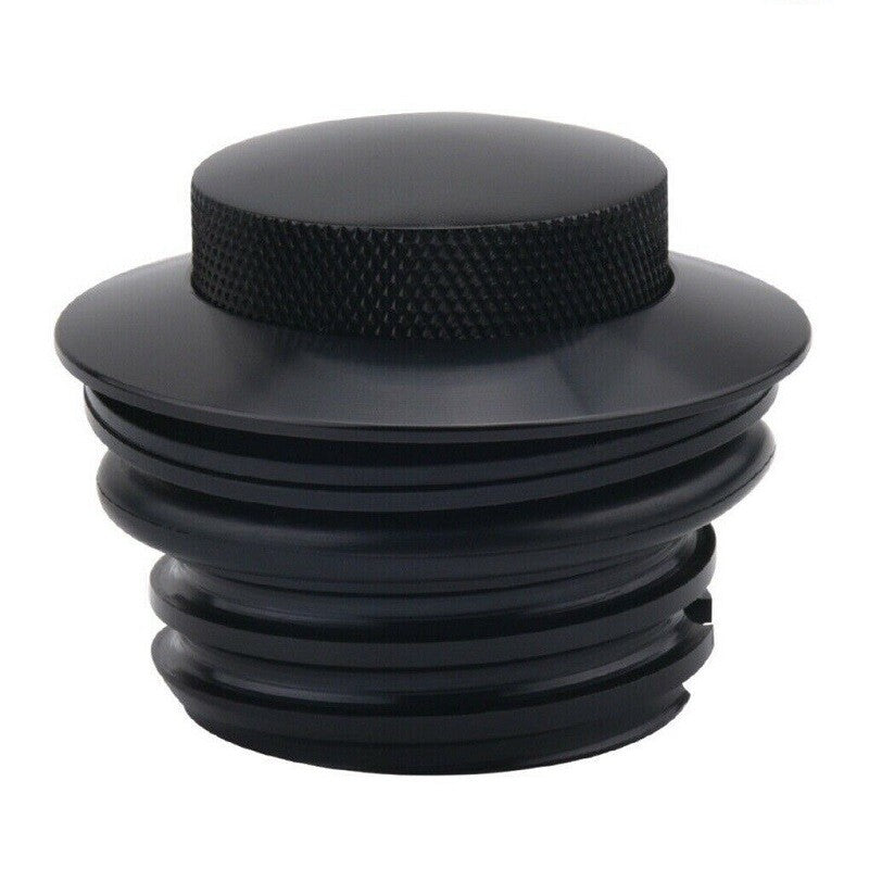 Black Pop-up Tank Gas Cap Vented Flush Mount Fuel Filler Cap for Harley 82-17