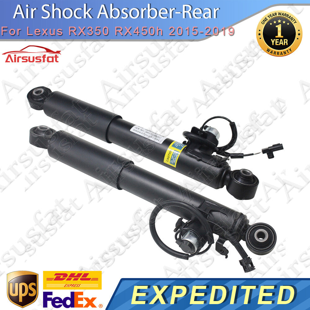 2x Rear LeftRight Shock Absorbers with Electric for Lexus RX350 RX450h 15-19