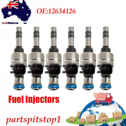 6Pcs Fuel Injectors for Buick Allure for Cadillac ATS for Chevrolet Camaro 3.6L 12634126