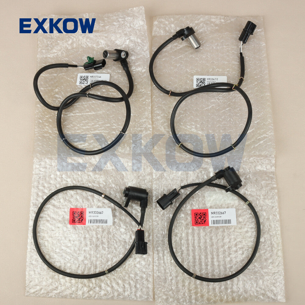 4PCS/Set ABS Sensor for Mitsubishi Pajero 1991-1999 MR307046 MR334712 MR332667 Q