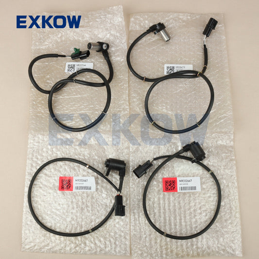 4PCS/Set ABS Sensor for Mitsubishi Pajero 1991-1999 MR307046 MR334712 MR332667 Q