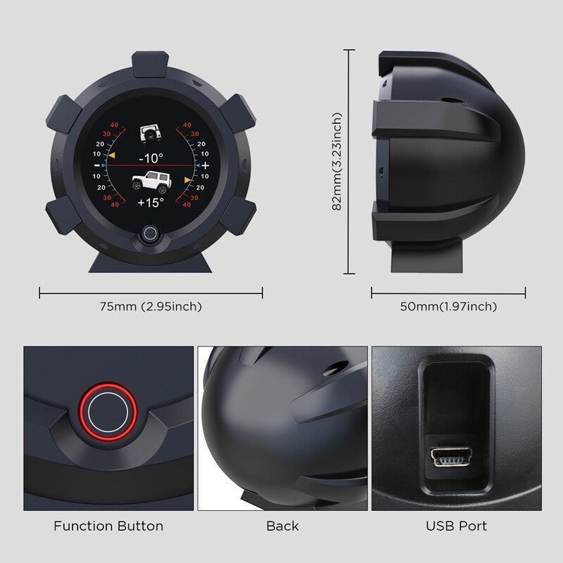 Car OBD Multifunctional Instrument Cluster HUD Head-Up Display Speedometer Intelligent Inclinometer n