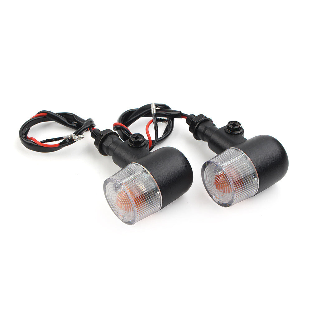 for Harley Bobber Motorcycle 12V LED Clear Lense Turn Signal Brake Light 10mm Q