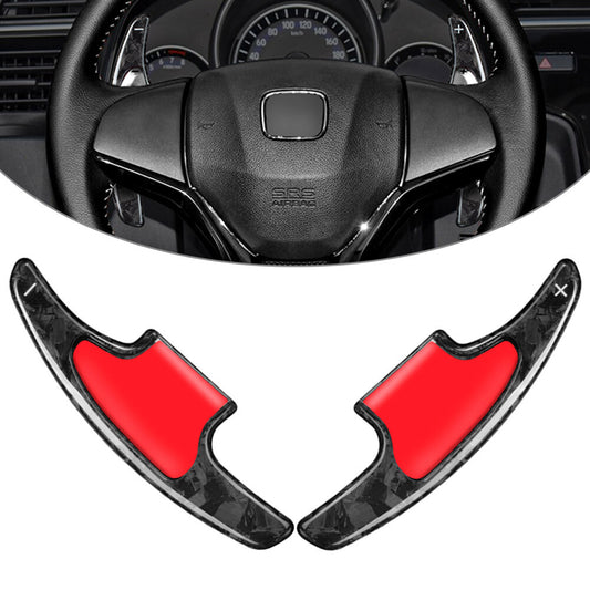 Forged Carbon Fiber Steering Wheel Paddle Shifter Extension Fit for Honda HR-V 16-20 Q