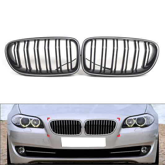 Front Kidney Grille Grill With Light Strip for BMW 5 Series F10 F11 2010-2016 14