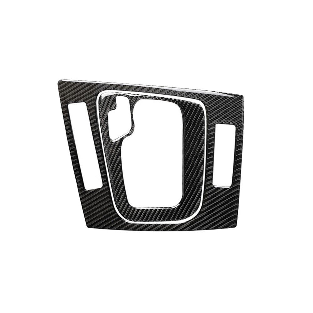 2Pcs Carbon Fiber Interior Gear Shift Frame Cover Trim for BMW 3 Series E46