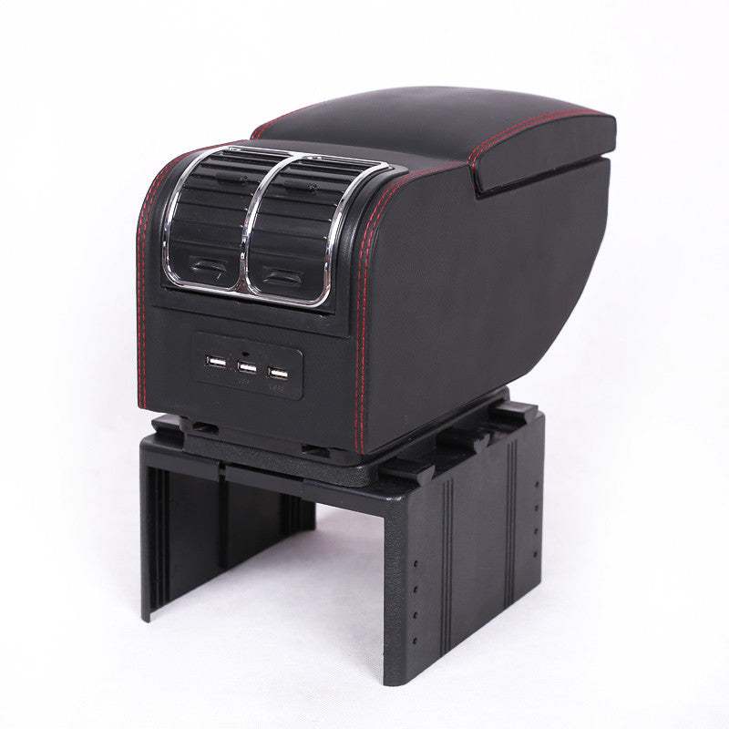 6 USB rechargeable car charger, convenient center console storage box. n