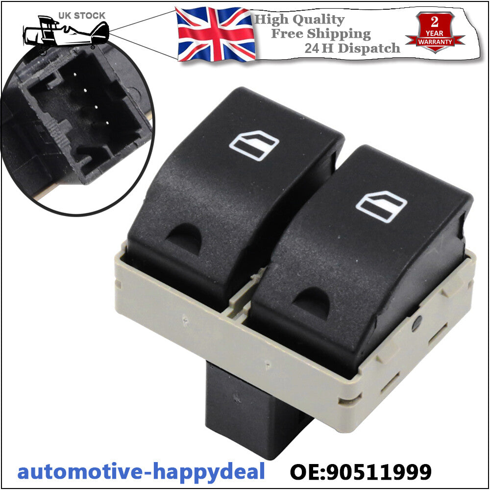 DOUBLE ELECTRIC WINDOW SWITCH BUTTON FRONT RIGHT for SEAT IBIZA for VW POLO FOX