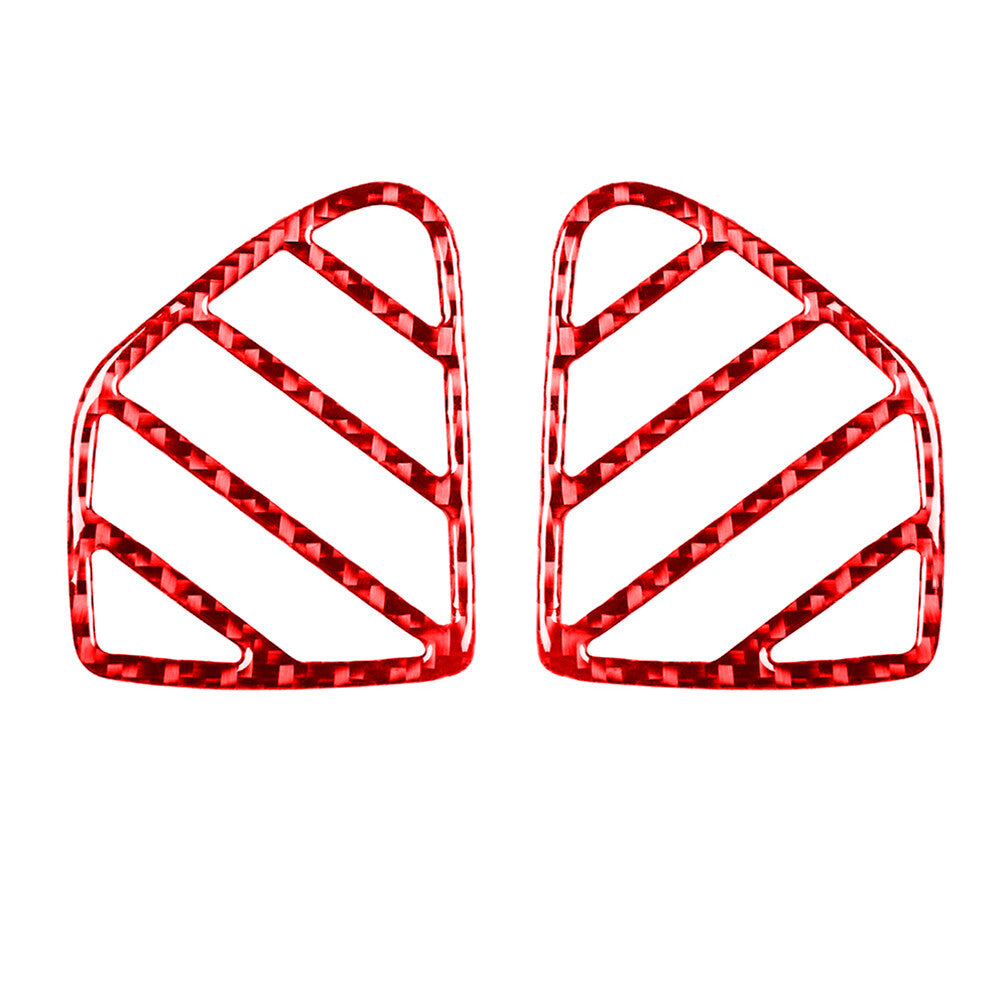 Red Carbon Fiber Dashboard Air Vent Outlet Cover Trim for Mazda MX-5 Miata 09-15