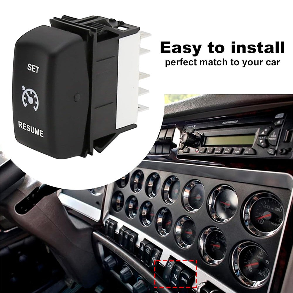 New Cruise Control Rocker Switch Replacement for Peterbilt for Kenworth P27-1040-15 Q