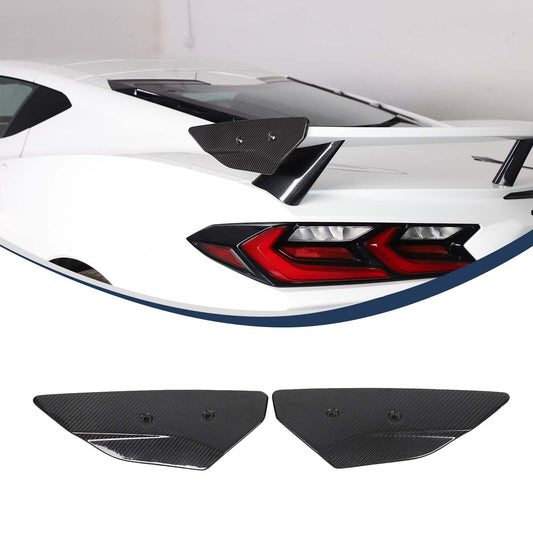 Suitable for 2020 - 24 for Corvette C8 carbon fiber rear fin boiler side fin panel trim